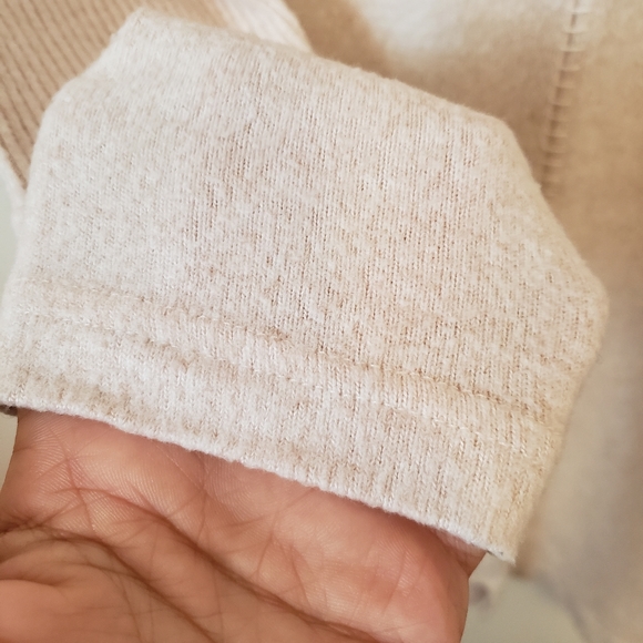 Anthropologie Saturday Sunday Ivory snowmass patchwork lace sweater size S - Picture 8 of 12